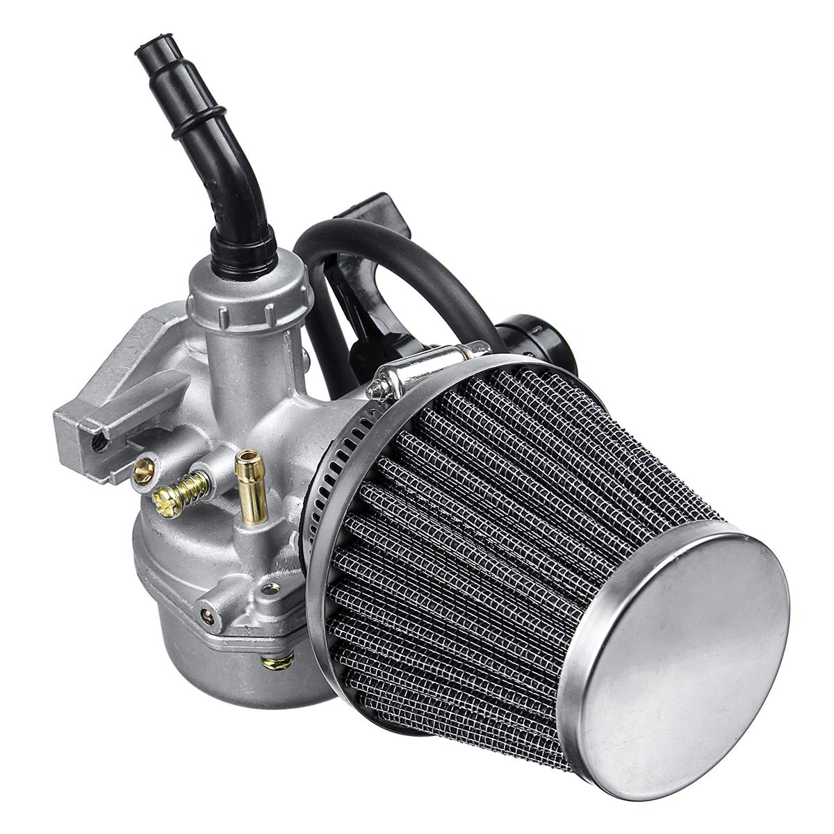 Viviance Carburateur Carb 19mm + Filtre à Air pour Mini Moteur ATV Quad 50/70/90/110 / 125cc