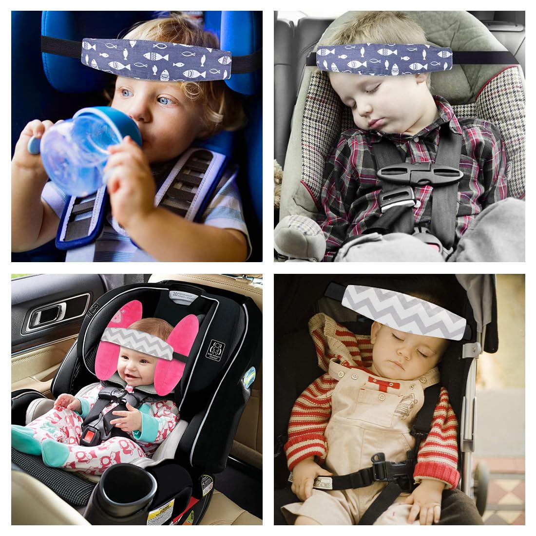 CATOR 2 confezioni fascia di sicurezza per seggiolino auto per bambini, fascia regolabile per passeggino, protegge la sicurezza dei bambini