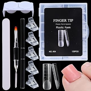 Kit de formas de uñas dobles para Polygel, 12...