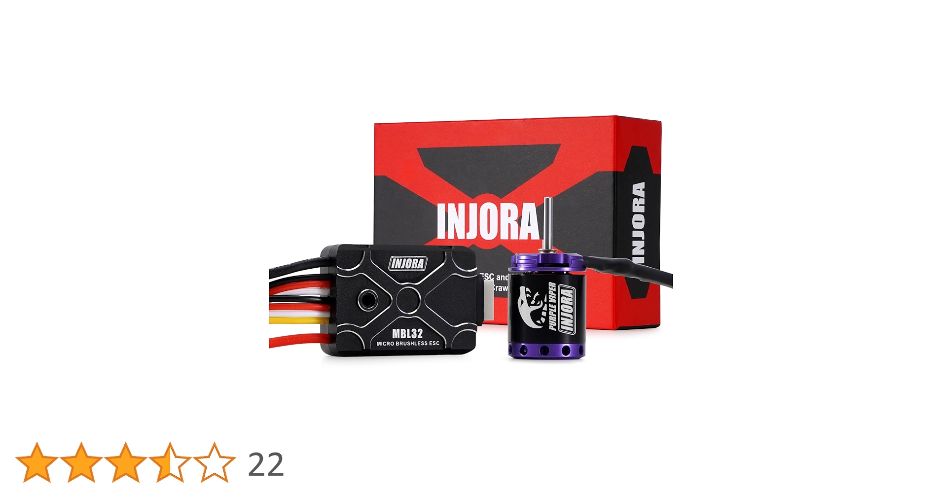 INJORA Brushless Micro MBL32 ESC & 1621 Purple Viper Motor INJORA Brushless Micro MBL32 ESC & 1621 Purple Viper Motor