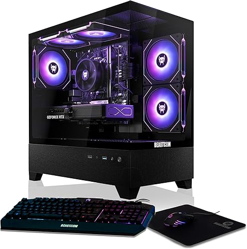 Miniatura 19 de BEASTCOM Q5 Pro Gaming PC AMD Ryzen 5 4500 6X 3,60GHz 12 hilos RTX 5060 8 GB 32 GB de RAM SSD NVMe de 1 TB WiFi 5 Windows 11 Pro