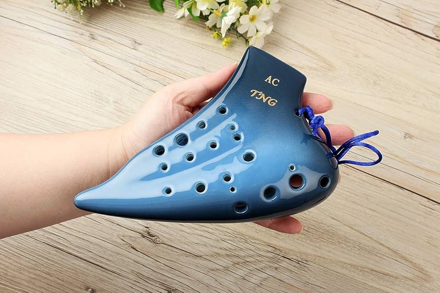 青色陶器トリプルオカリナ ACモデル TNG 青色陶器トリプルオカリナ ACモデル TNG TNG オカリナ 楽器