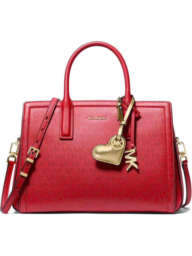 Gold Michael Kors Charms Novelty Metallic Puffy Heart Charm