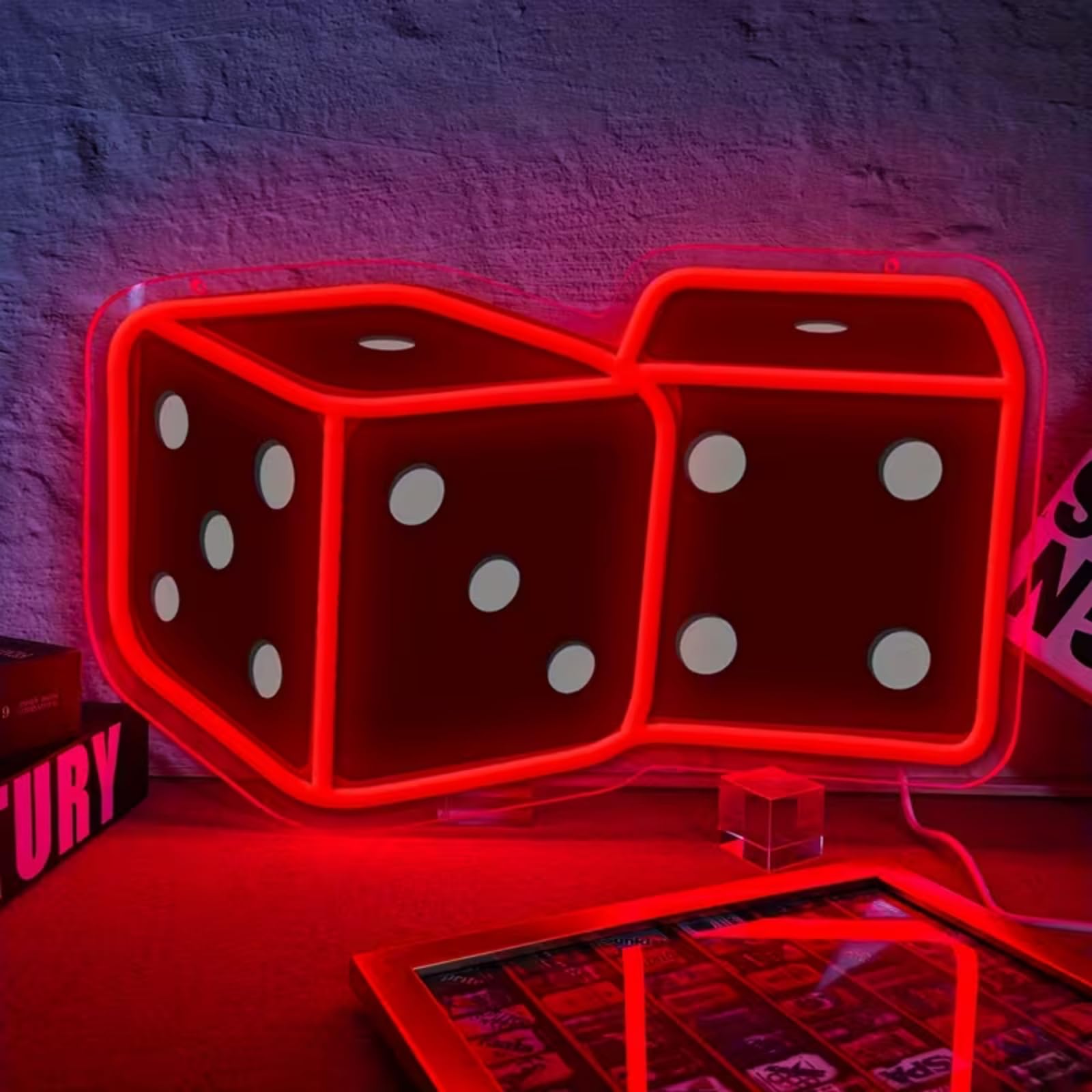Sieve UV Print LED Neon Sign Acrylic Light Up Art Wall Decor for Man Cave Garage Bar Stores Bedroom Room Decorations Party Home Holiday USB Powered โ image 1