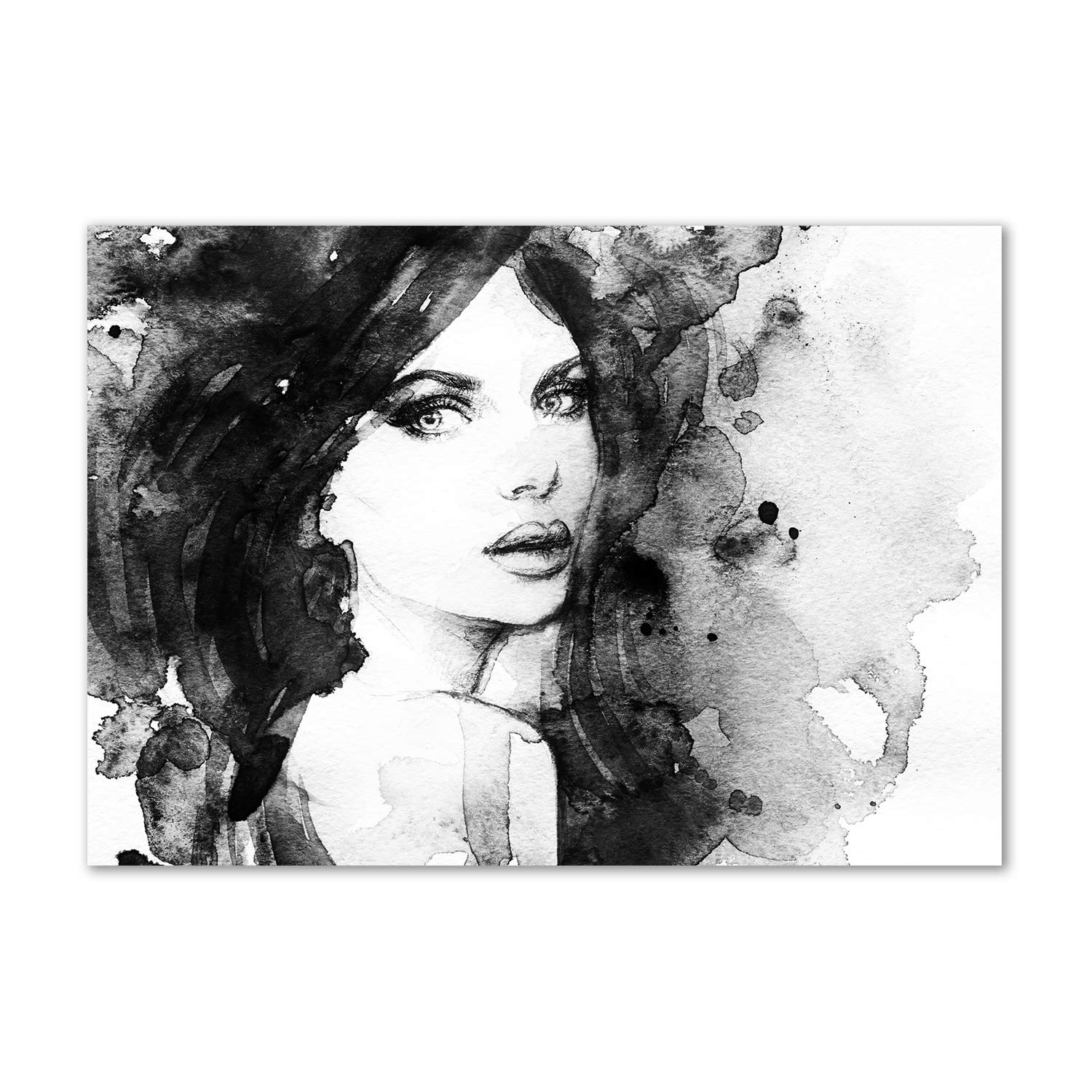 Tableau verre acrylique Retrato de una Mujer pour déco murale moderne