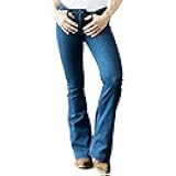 Kimes Ranch Women's Lola Casual Western Mid-Rise Wide Flare Leg Tri-Blend