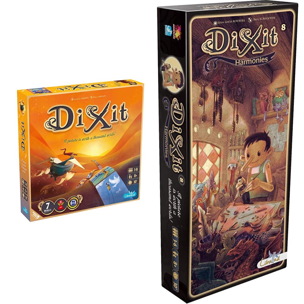 Buy Dixit Board Game 2021 Refresh Storytelling Game & Dixit Harmonies