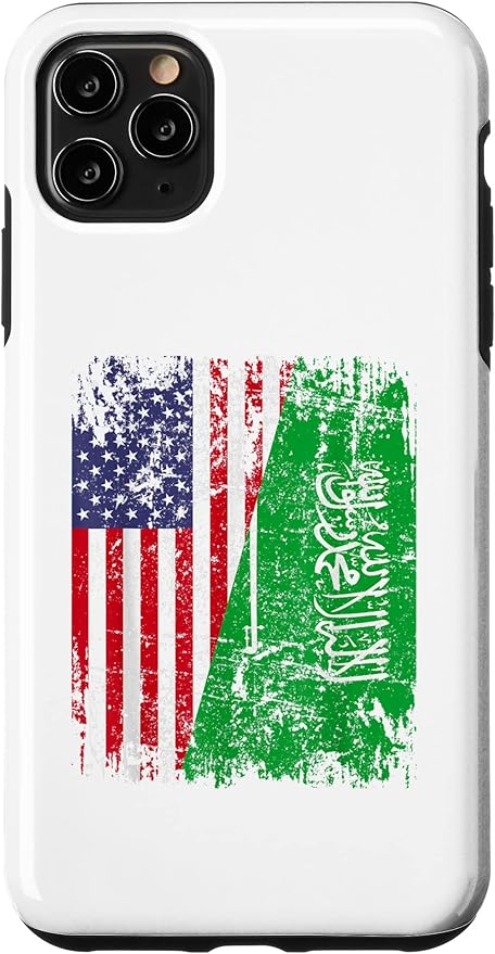 Amazon Co Jp Iphone 11 Pro Max サウディ アラビアンルーツ ハーフアメリカ国旗 サウジ アラビア国旗 スマホケース 家電 カメラ