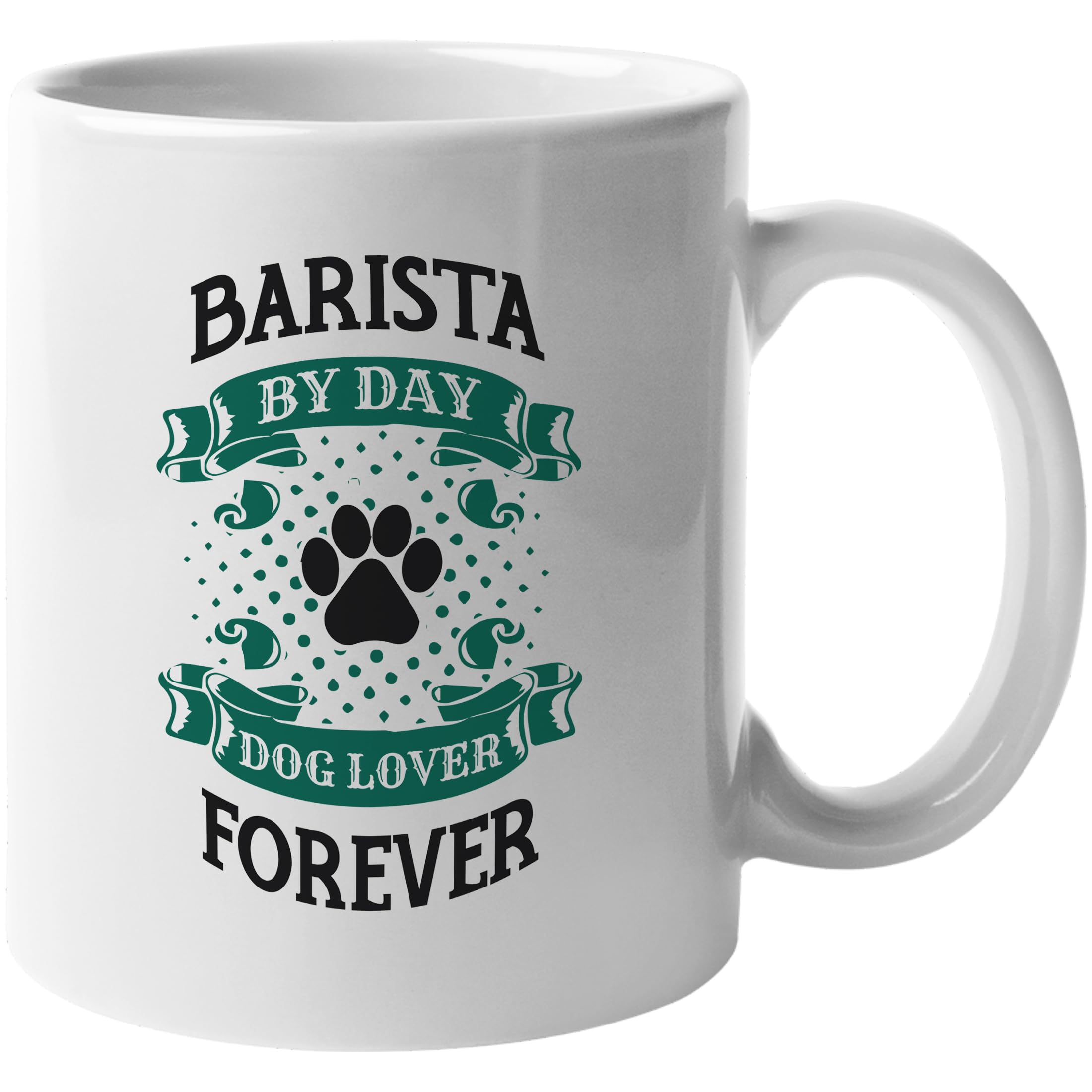 MUGSMAFIA Barista Dog Lover Coffee & Tea Gift Mug Printed Coffee and Tea Ceramic Mug- 320 ML Ceramic Coffee Mug 3786