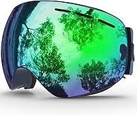 Vista 9 de JULI Gafas de esquí, gafas de snowboard para deportes de nieve de invierno con lente antivaho BNC