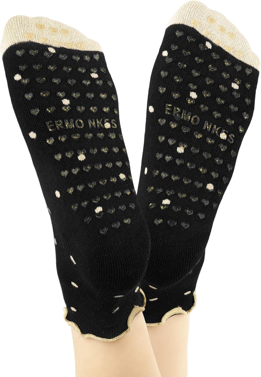 Warm Thickened Yoga Socks for Women - Cute Polka Dot Design, Non-Slip Pilates Socks, 3 Pairs - US Size 5-9 - Image 6