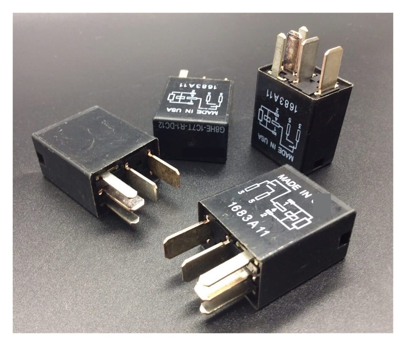GJZIFGFWQ 5pcs Automotive car Relay G8HE-1C7T-R1-DC12