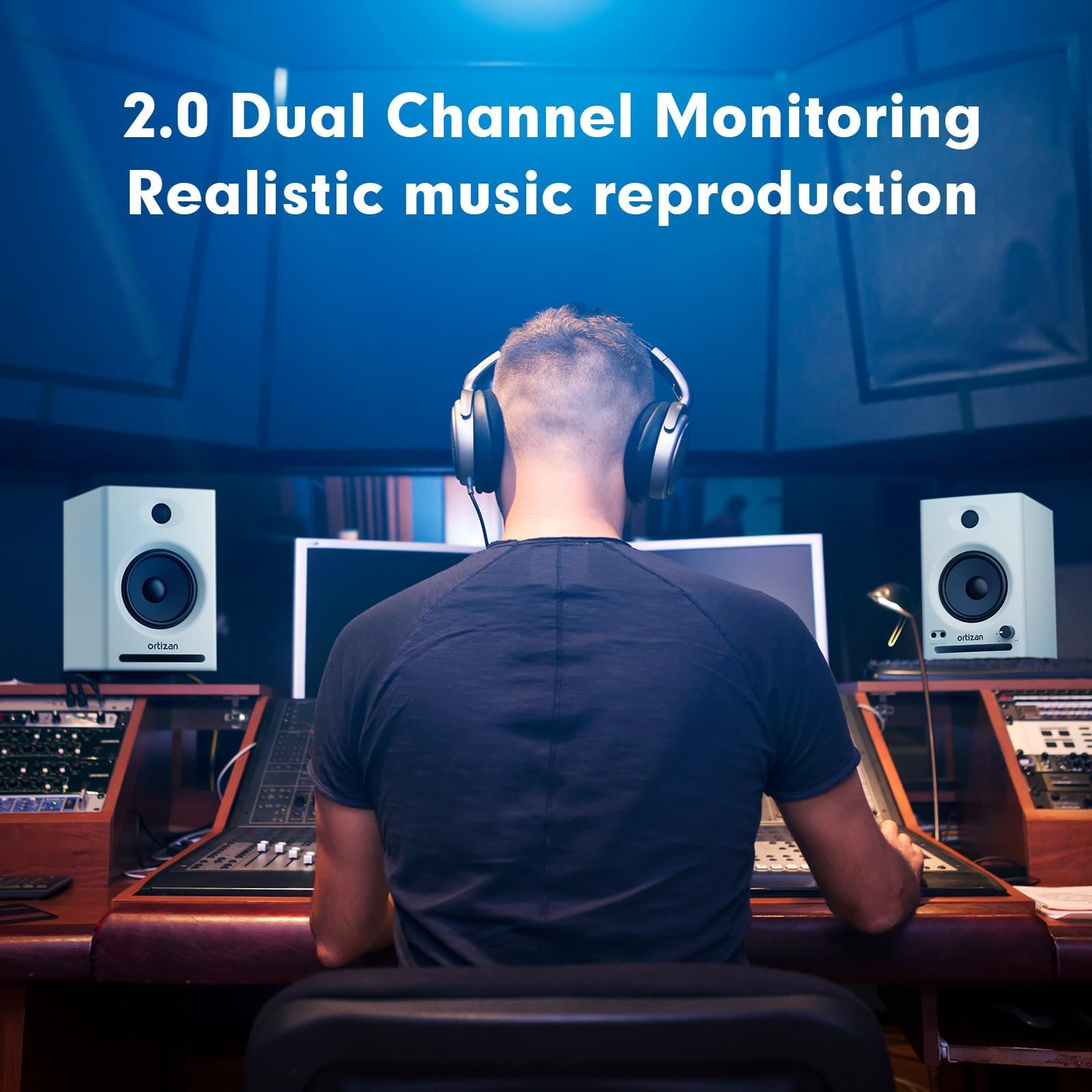 Ortizan Studio Monitors (White)