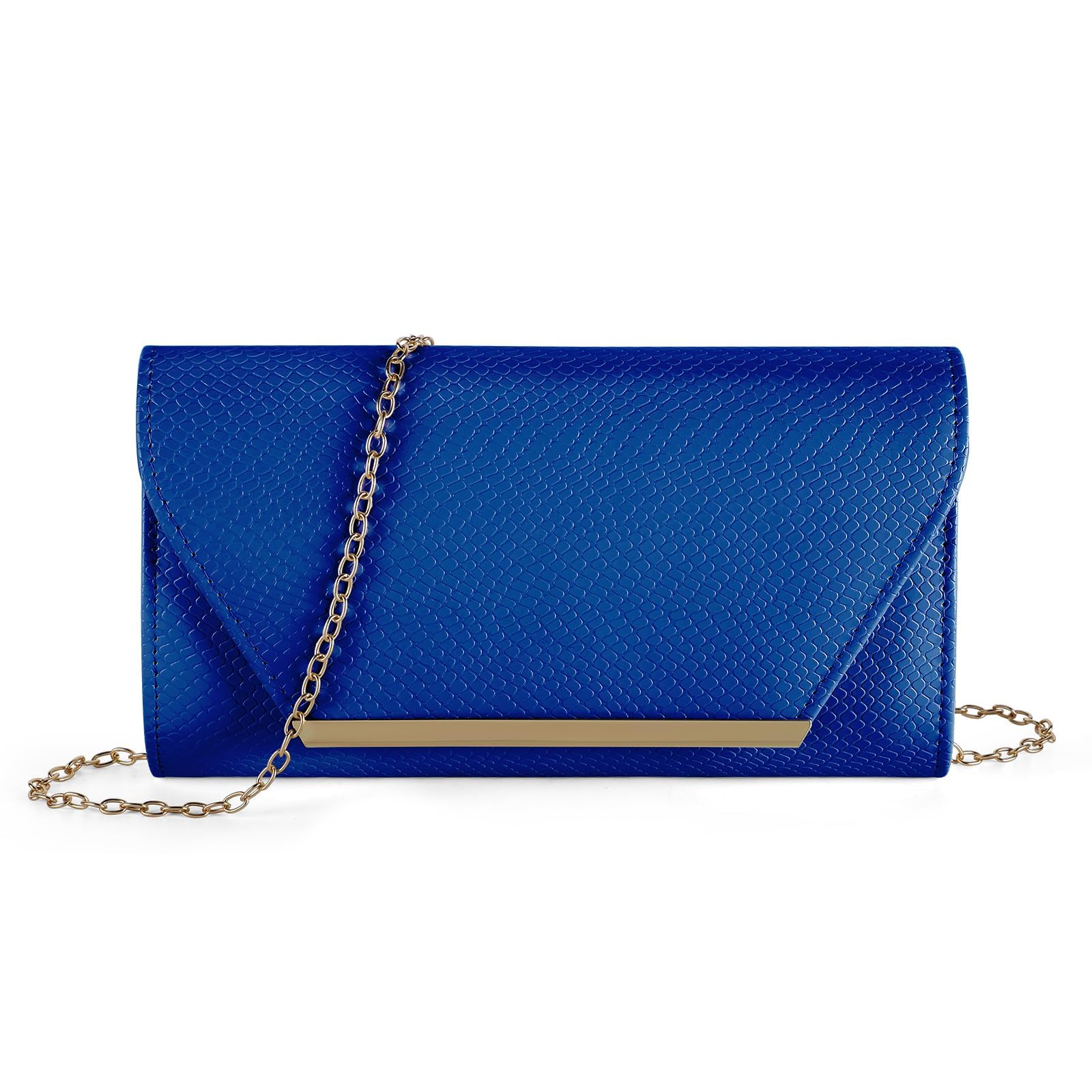 UBORSE Tarde Bolso Señoras Embrague PU Cuero Bolso con Cadena Sobre Bolso Pequeño Hombro Bolsa Cambio Monedero Bolsa Bajo el Brazo para Boda Baile Fiesta Banquete