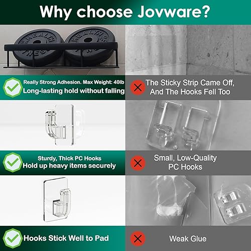 Miniatura 4 de Calcomanías adhesivas de repuesto para organizador y estante, tiras de baño, paquete de 4 unidades