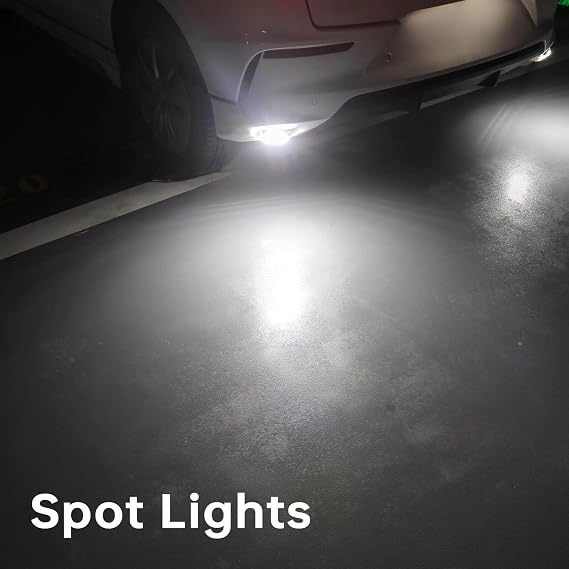Flush Mount LED Pod Bumper Reverse Backup Lights (4 Inch Spot)