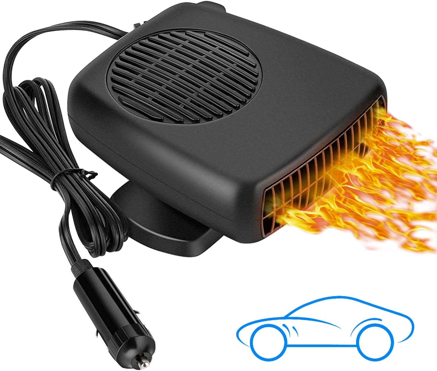 Showvigor Car Heater 12v Portable Car Window Defroster Car Windscreen