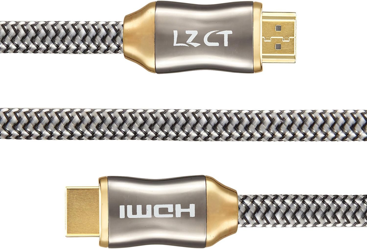 40 Feet 4K HDMI Cable 2.0 HDMI Cord V2.0 Support 4K@60Hz Ultra HD 2160P Ethernet 3D ARC with Gold-Plated Connector and Cotton Sleeve by LZCT Zn