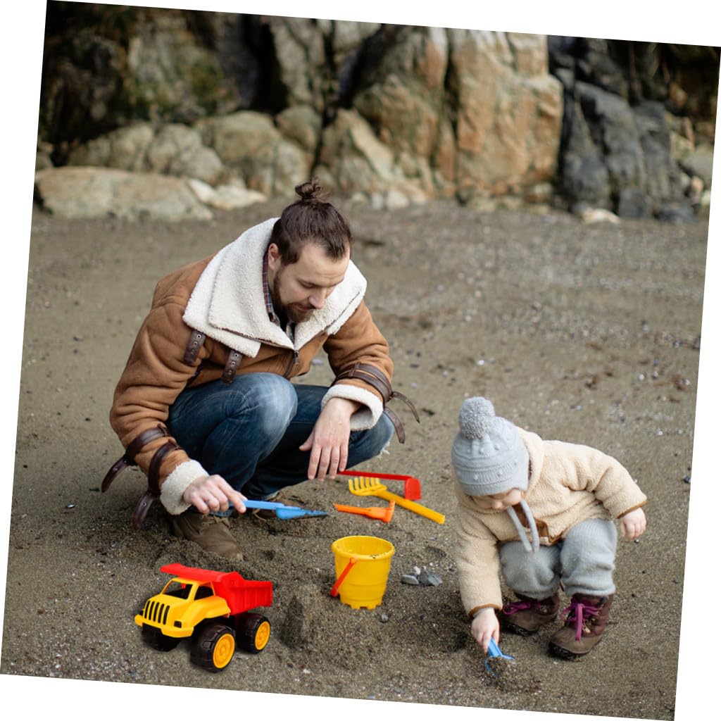 Camion Giocattolo da Spiaggia in Plastica Resistente, Macchinina da Costruzione, Giocattolo Divertente e Leggero per Giochi All’aperto e Spiaggia, Regalo Educativo per Ragazzi