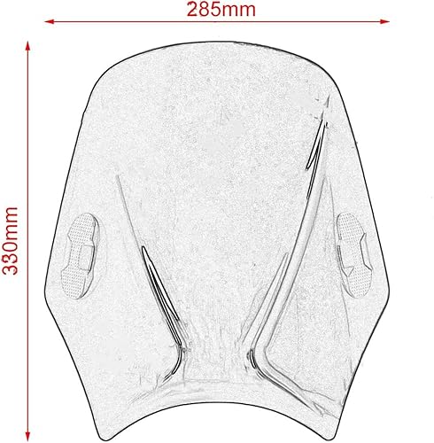 Miniatura 2 de Pantalla de parabrisas de motocicleta para Royal para Enfield para Bullet para Meteor para Classic 350 500 para Interceptor 650 para Continental
