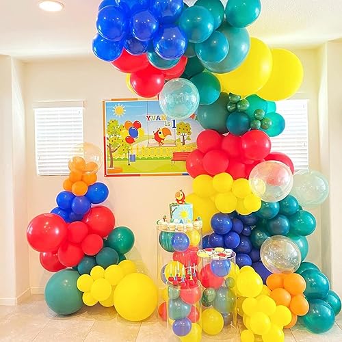 Miniatura 6 de BloonKing Globos brillantes de 12 pulgadas, 100 globos de fiesta verdes de 12 pulgadas para festival, cumpleaños, boda, aniversario, Año Nuevo,