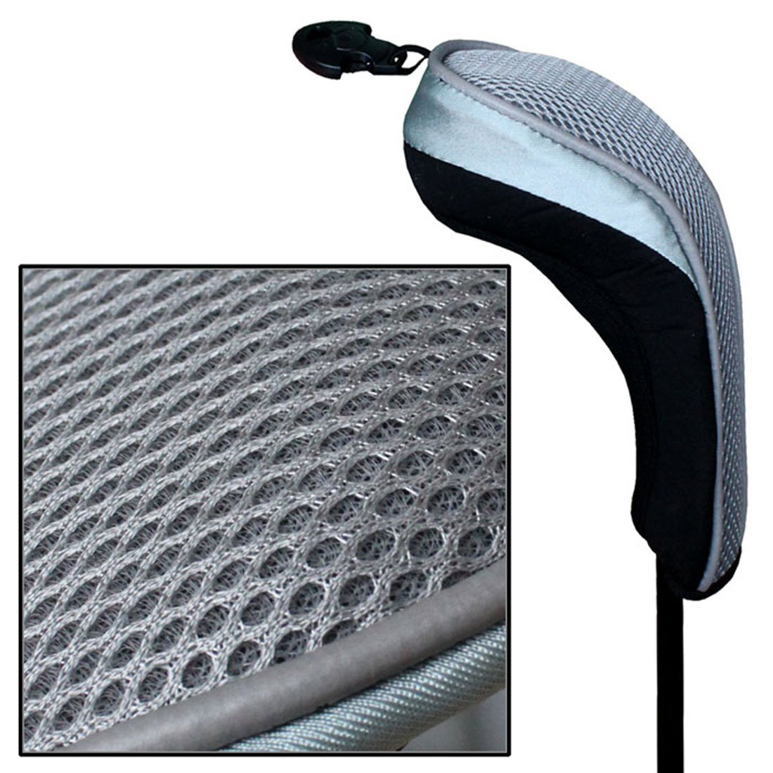 Andux coprimazza da Golf per ibridi 4pcs/Set Intercambiabile No. Etichetta Nero/Gris MT/hy03