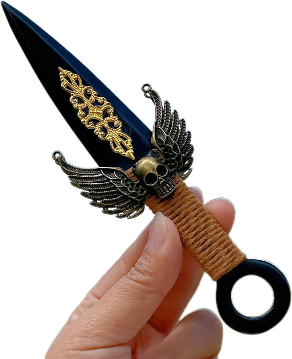 Obsidian Knife,Quartz Crystal Knife,Crystal Heal Reiki,Home Decoration,Crystal Sculpture,Mineral Specimen,Crystal Gifts 1PC (Obsidian Skull Knife)