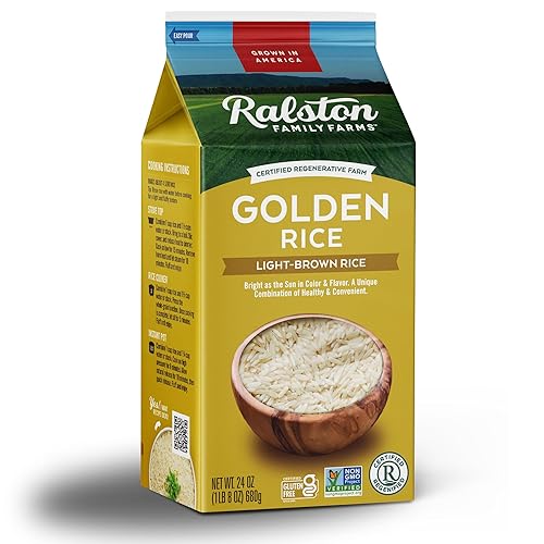 Miniatura 2 de Ralston Family Farms Arroz dorado, caja de 24 onzas paquete de 6, cultivado en Estados Unidos, sin OMG, naturalmente sin gluten
