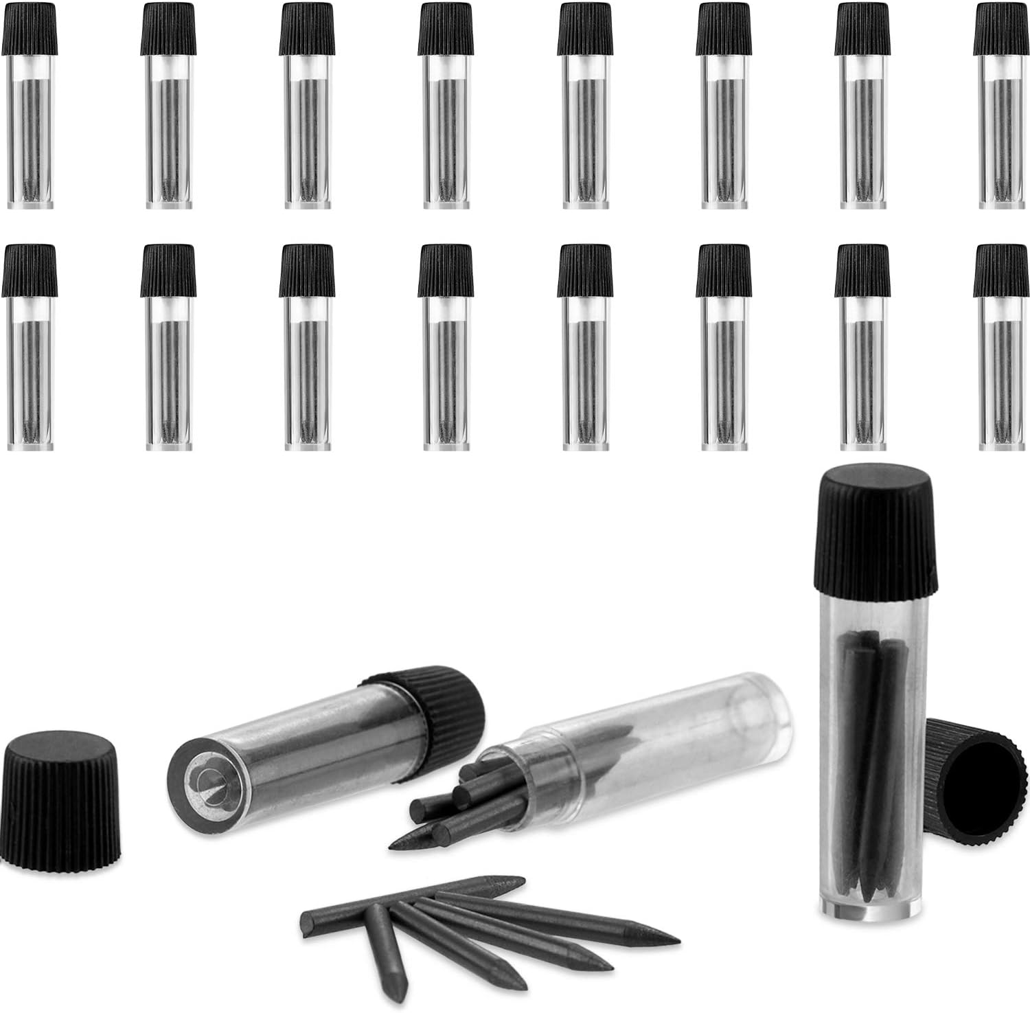 100 Pieces HB 2 mm Compass Lead Refills Replacement Leads in Refill