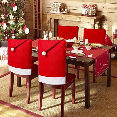Amazon.com: Topaweson 6PCS Christmas Chair Covers,Christmas Decoration