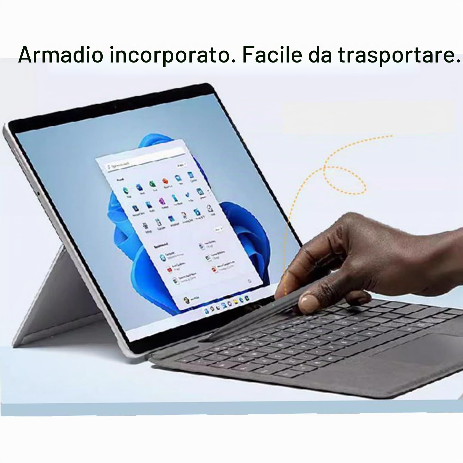 Stilo per Surface Slim Pen 2/1 per Surface Pro/Go/Laptop/Book/Hub, Nero | per Surface Pro 12/11/10/9/8/7/6/5/4/3/Pro X,per Surface Laptop Ultra/8/7/6/5/4/3/SE,Go 3/2,Book 3/2,Studio 2+,Penna,Stylus