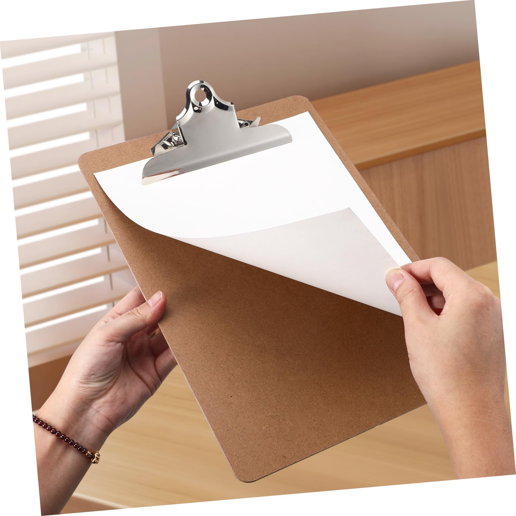 Artibetter 6pezzi Pannello Rigido Per Ufficio Lavagna Per Appunti Lavagna Portatile Per Scrivere Pannello Rigido Per Pittura Supporto Per Scrittura in Mdf Clip Per Documenti Per Ufficio Basso