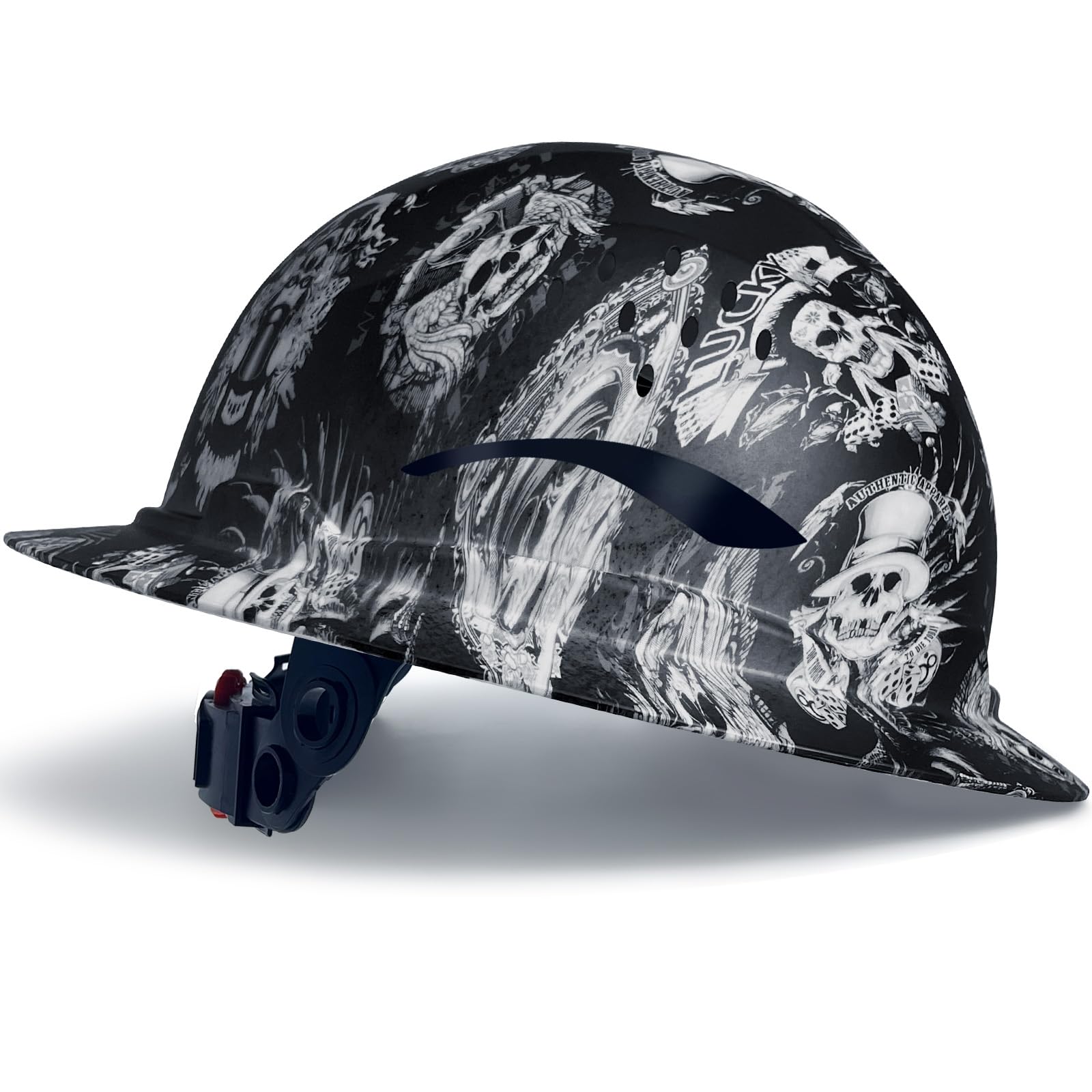 Full Brim Industrial Safety Helmet ANSI/ISEA Z89.1 Type I Class C Certified Hard Hats 6-Point Suspension Lightweight Vented for Construction, Logging, Outdoor Work RGS-B6 (Matte KLT)