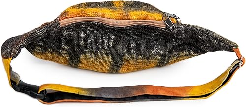 Miniatura 3 de Freakmandu - Riñonera unisex de cáñamo, bolsa de cintura a la cadera, bolsa de dinero, bolsa cruzada estilo bohemio hippie hecha a mano para