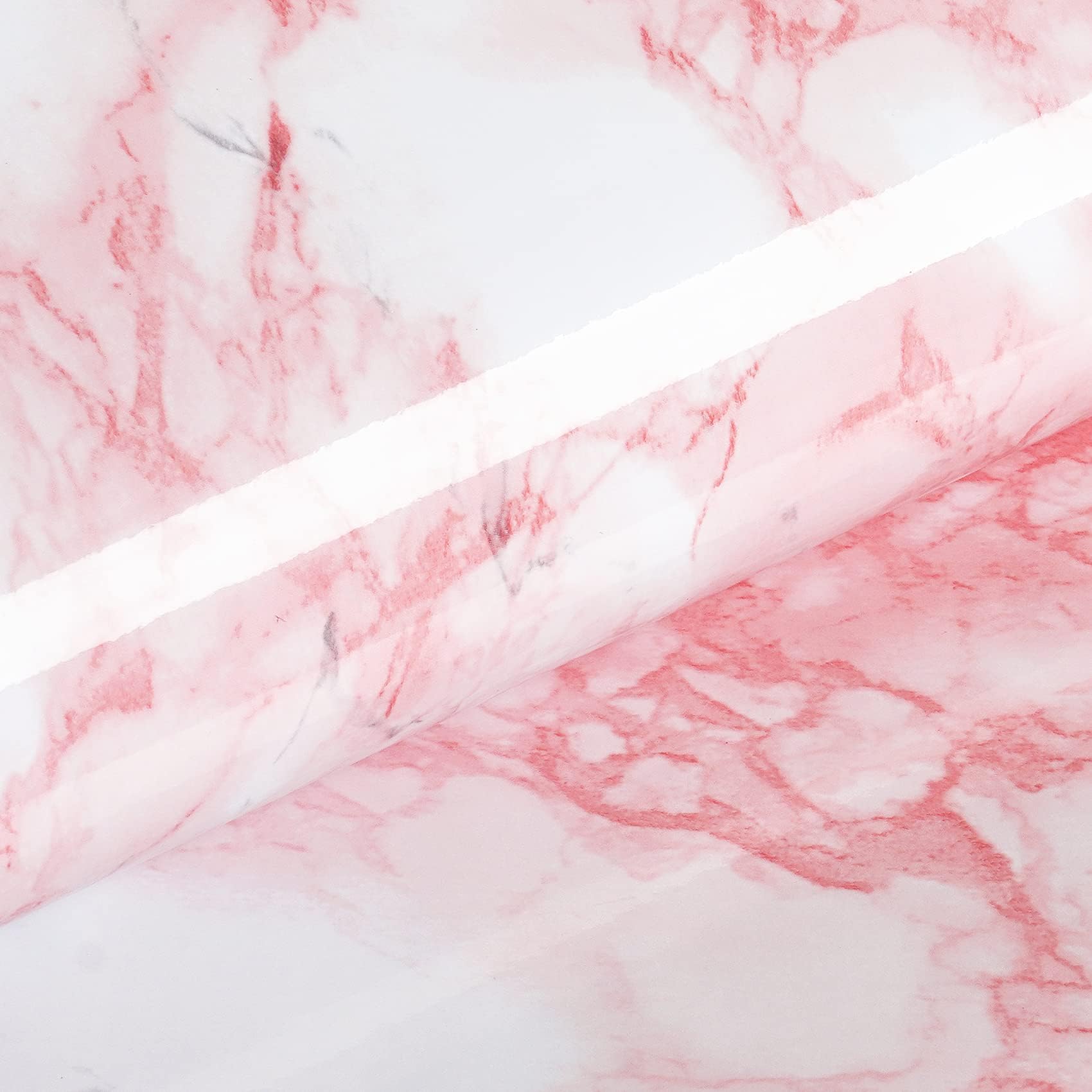 Livelynine Waterproof Pink Marble Contact Paper for Countertops Peel and Stick Marble Wallpaper Sticky Desk Wallpaper for Bedroom Dresser Cover Bathroom Counter Top Wrap Classroom Dorm Wall 15.8x78.8