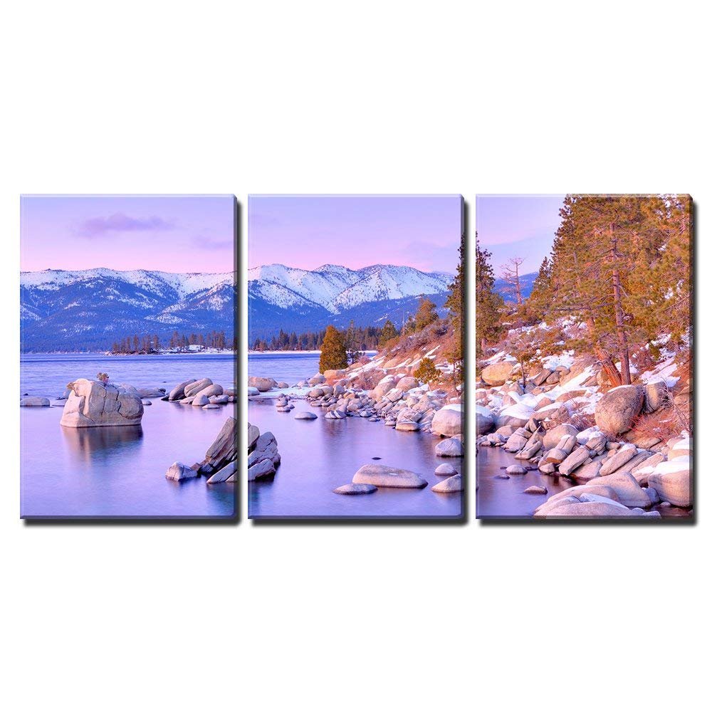Lake Tahoe, Sierra Nevada. 3 Piece Wall Art
