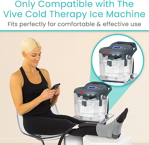 Miniatura 2 de Vive Almohadillas de repuesto para máquina de terapia de frío para tobillo, acolchado ergonómico flexible y reutilizable para terapia de frío con