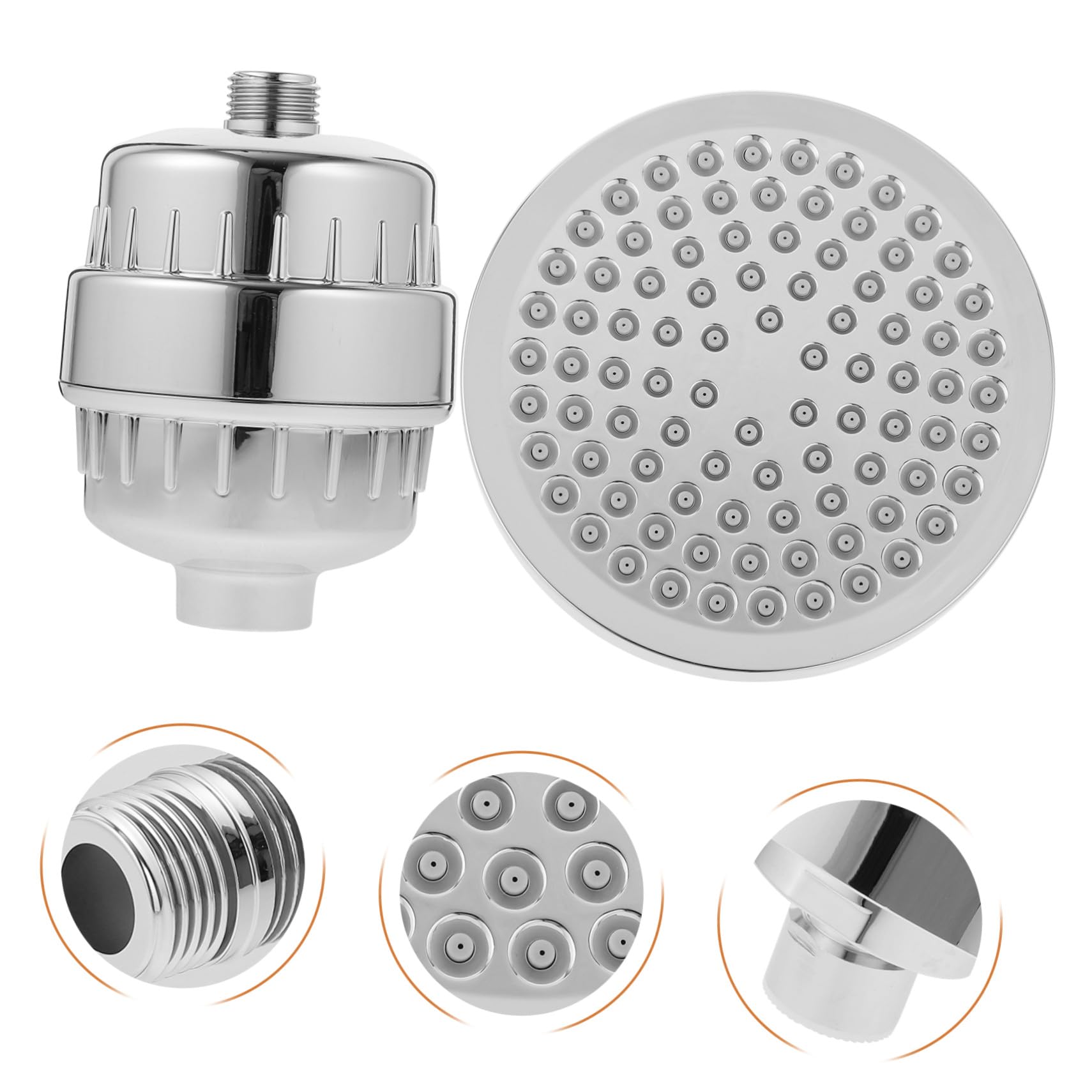 Homoyoyo Pommeau de Filtrant Niveaux Anti-calcaire Rotation Haute Pression Filtre Eau Dure Robuste Expérience Cascade Confortable