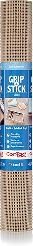 Con-Tact Brand Grip-N-Stick - Forro antideslizante duradero para estantes y cajones, 18 x 4 pies, color gris pardo disponible en Yaxa Costa Rica