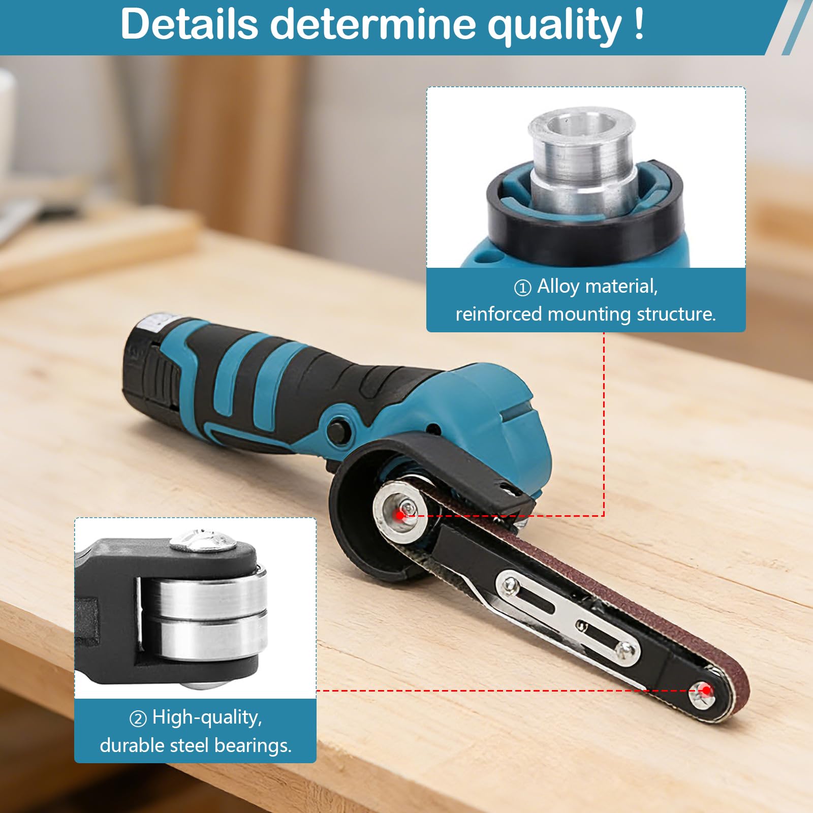 Rettificatrice a nastro 16,8 V 7000 giri/min mini smerigliatrice per legno metallo