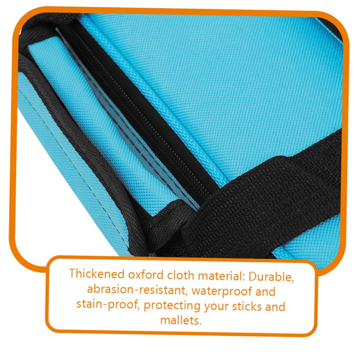 Didiseaon Borsa Porta Bacchette Batteria Oxford Resistente All'abrasione Design Ergonomico, Tracolla Regolabile e Doppia Maniglia per Trasporto Comodo