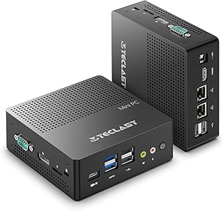 TECLAST N15 Mini PC,16GB DDR4 RAM 512GB SSD, Intel Celeron N5095 Mini Desktop Computer, Mini Computer Windows 11 Support 4K 3-Monitor, 2x2500Mbps RJ45, HDMI/DP/Type-C/WiFi/BT 4.2 for Home/Office