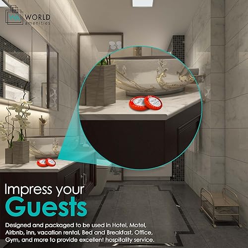 Miniatura 6 de Nectar - Barra de limpieza redonda a granel  100 unidades, 0.9 onzas  Azahar dulce, mini artículos de tocador de tamaño de viaje (envoltura plisada