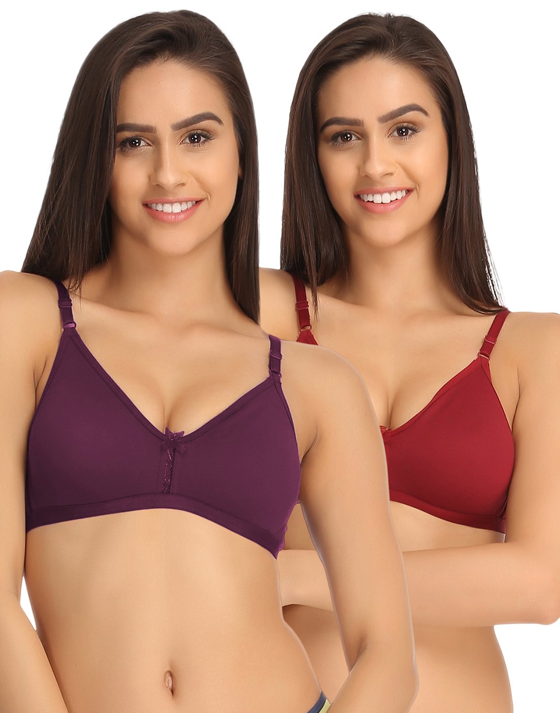 clovia Women's Pack of 2 Non Padded Full Coverage Bra-picture-17
