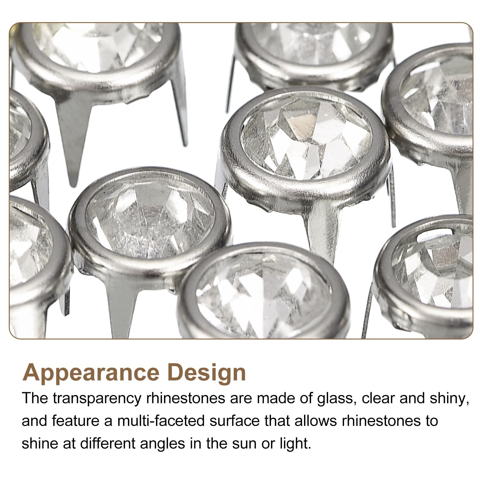 Customisation Sac Ceinture 100 Strass à Griffes 6mm Bleu Foncé