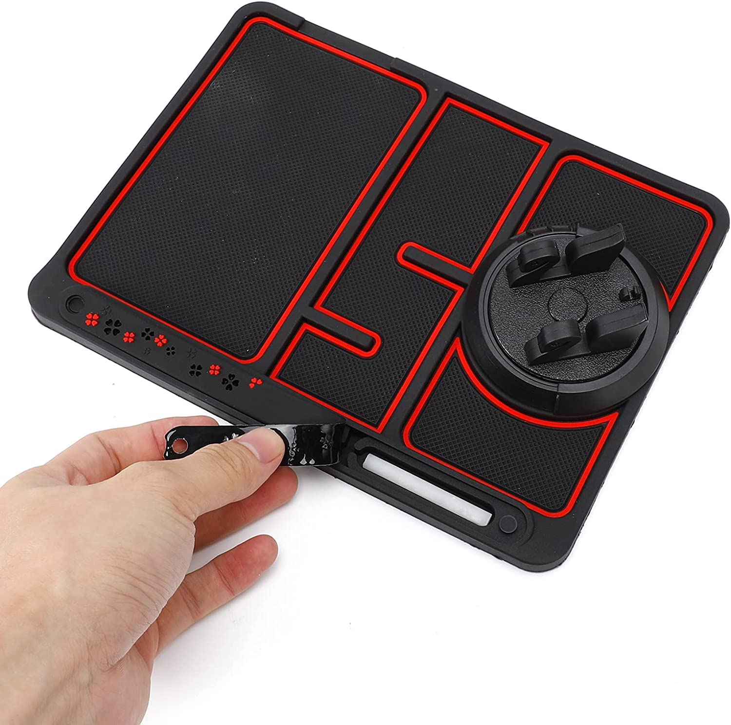 BKN Anti-Slip Car Dashboard Mat & Mobile Phone Holder Mount with Car Perfume & Number Plate for Universal All Cars Non Slip Sticky Rubber | Smartphone, GPS Navigation (B0BM9BFJ6W) Amazon Price History, Amazon Price Tracker