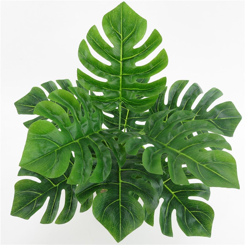9 Head Artificial Grass Bush Potted Plant Garden Home