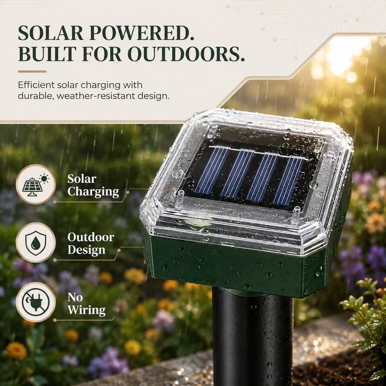 Solar Maulwurfschreck 10Pack Solarbetriebene Schlangenabwehr Outdoor, Gopher Abwehr für Rasen Garten Hof, Maulwurf und Wühlmausvertreiber Wasserdicht, Wirksam Abwehr Gophers Schlange