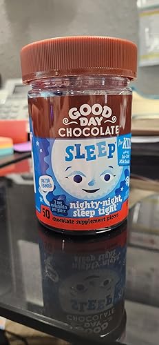 Miniatura 2 de Good Day Chocolate Melatonina para niños 2 unidades  Chocolate sin OMG de comercio justo con manzanilla y melatonina de 1 mg  Melatonina para niños