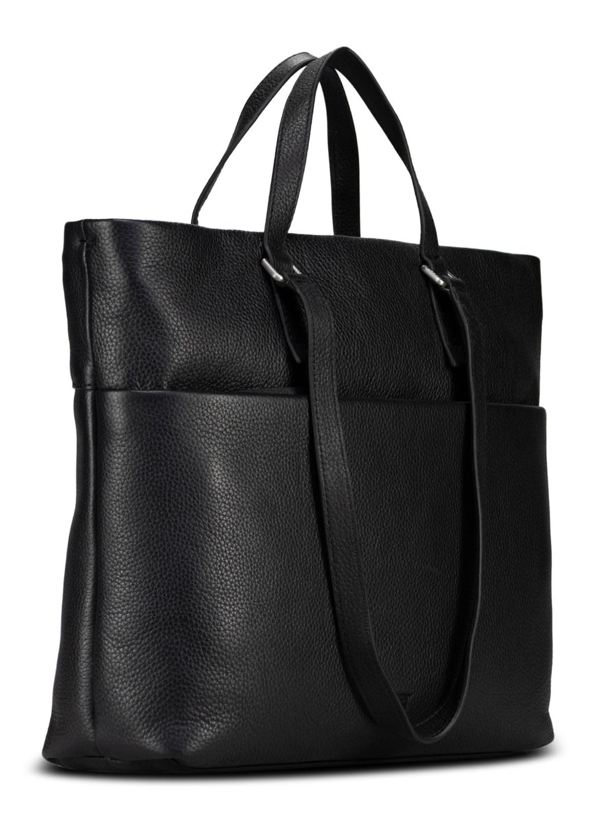 Jost Cuir serviette sac shopper pour ordinateur portable Vika Business Shopper Black noir